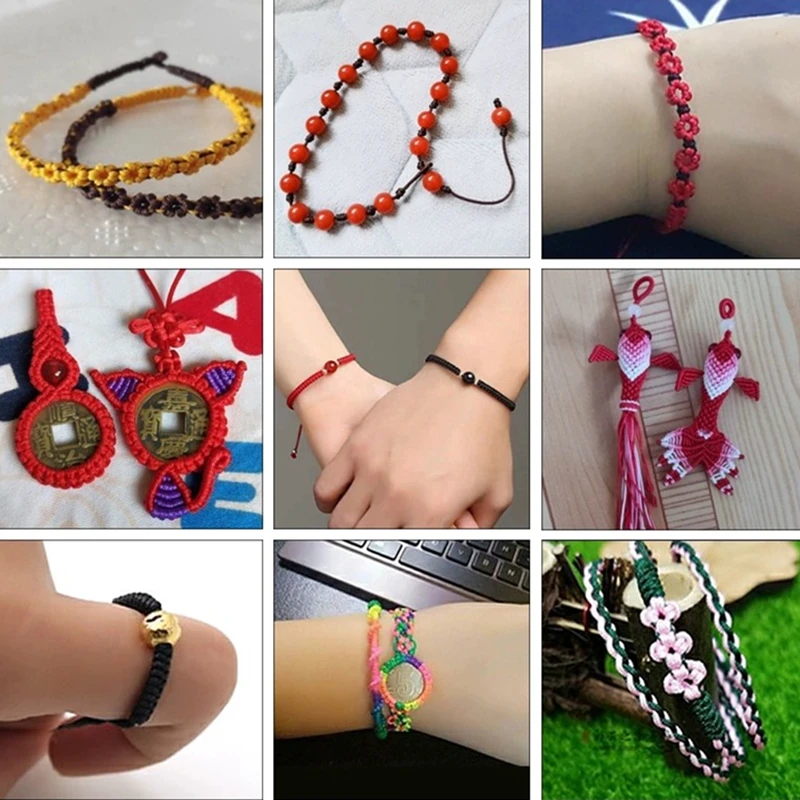 Nylon Cord Thread Chinese Knot Macrame Cord Bracelet