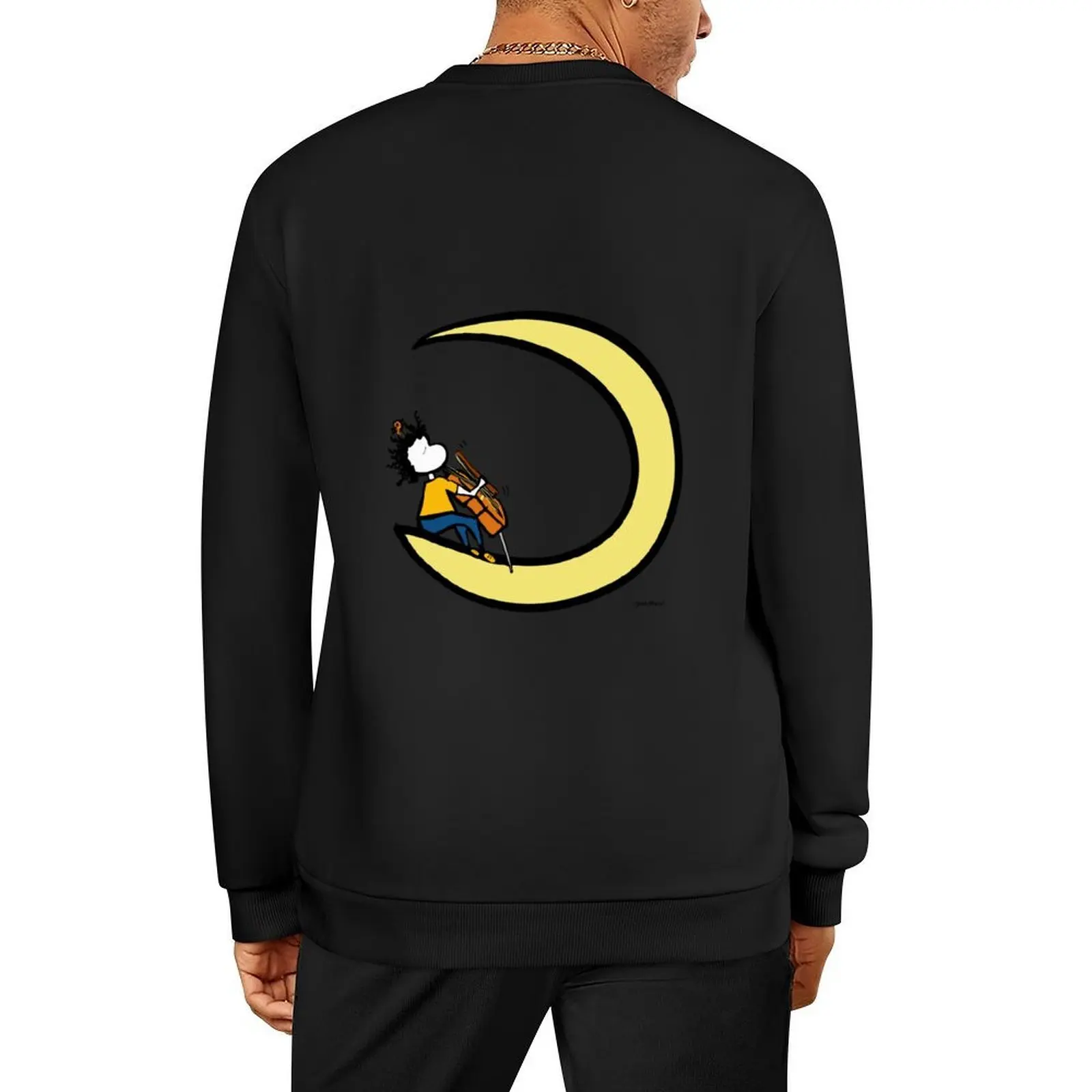

Moon and cello Pullover men's sweat-shirt set men's sweat-shirt men's coat fashion men sweatshirt