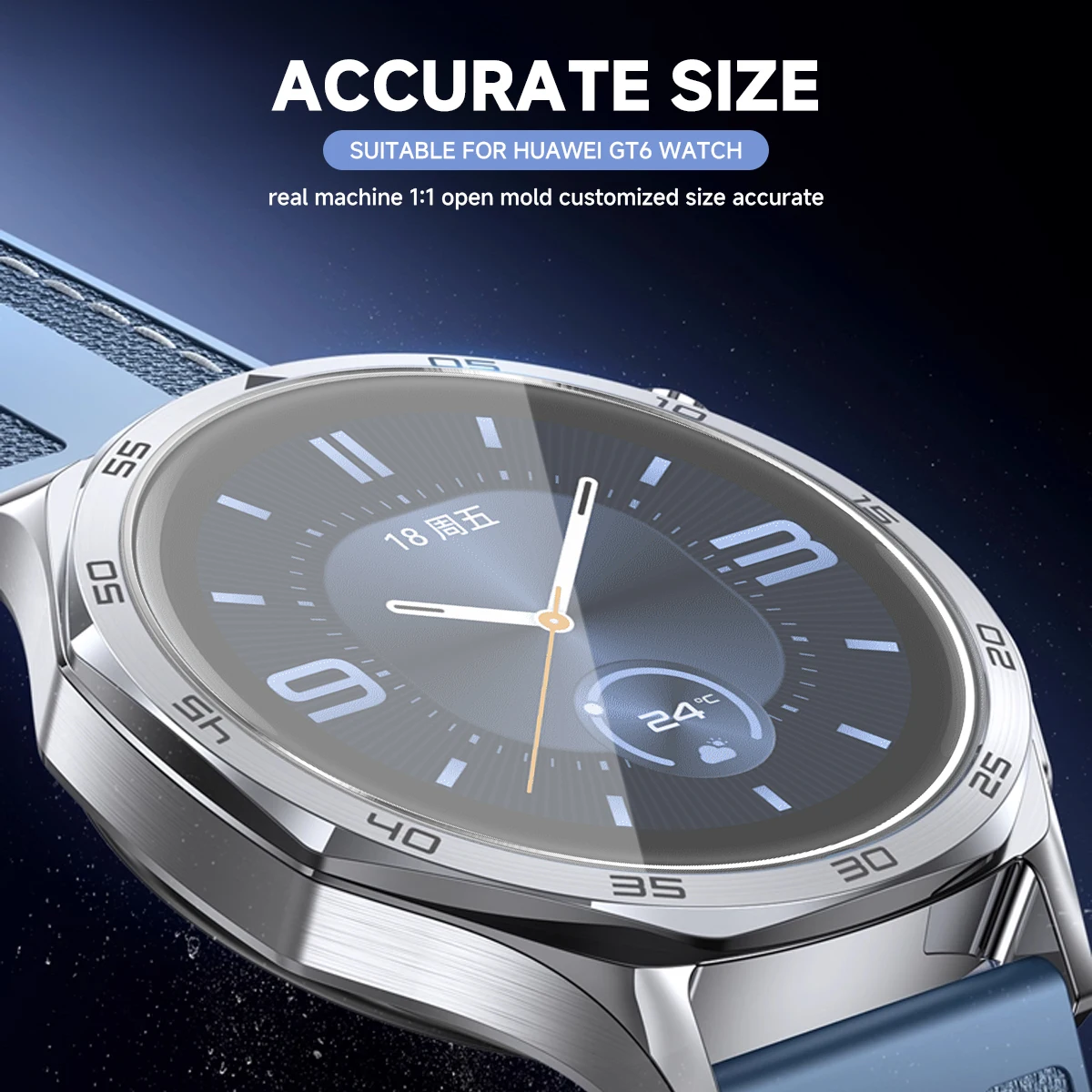 Szkło hartowane 9H do Huawei Watch GT6Pro 46 41mm, wysokiej jakości folia ochronna na ekran, trwała, HD, odporna na zarysowania, akcesoria do GT6