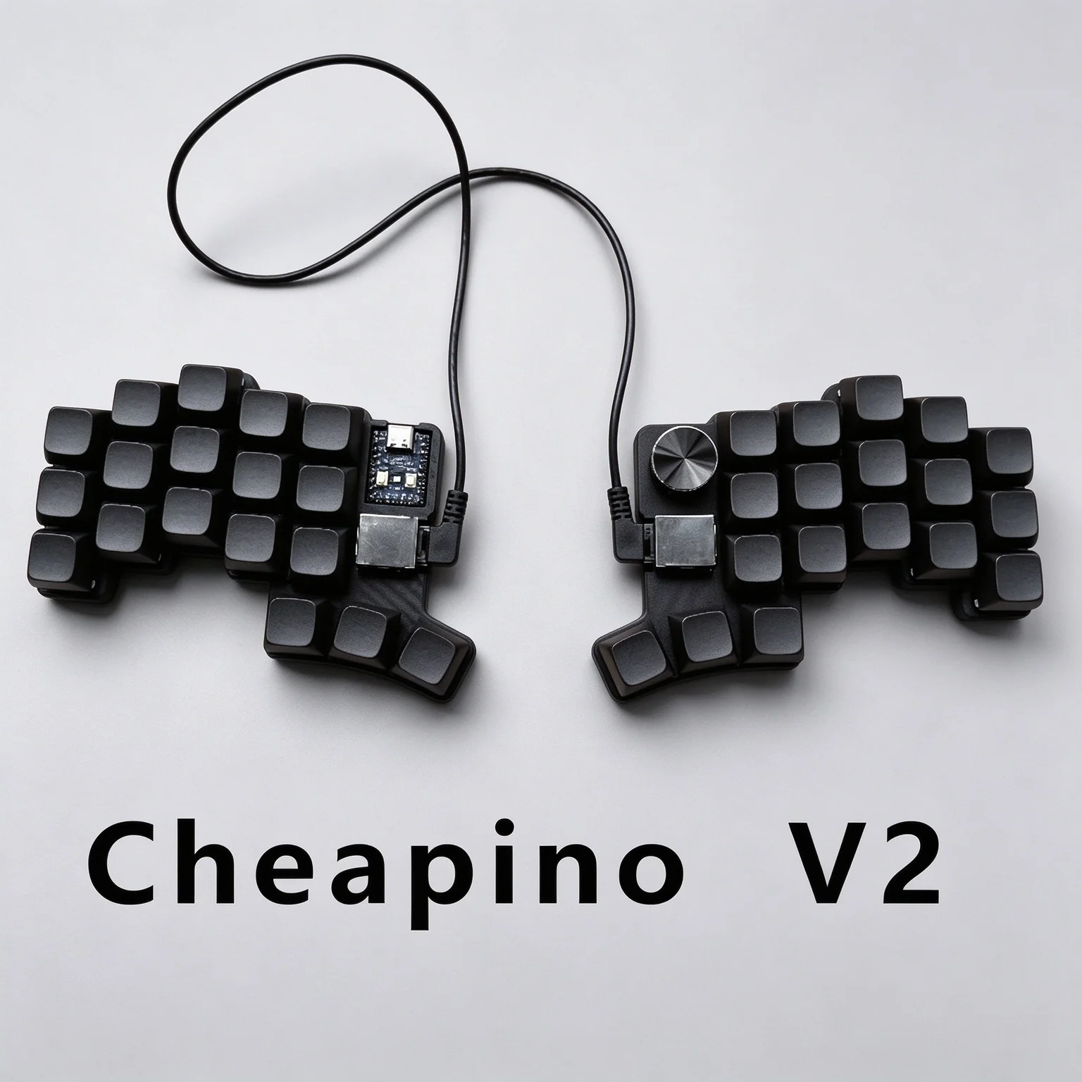 Cheapino-v2 Wired Split Keyboard - Mx Silent Switches Qmk Firmware Vial Ergonomic Mechanical Keyboard Pre-soldered Diy Kit