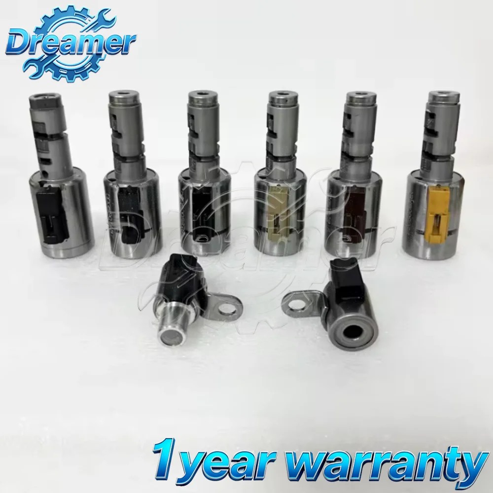 Original 09G TF-60SN Transmission Solenoids Valve Old Style Large Valve 8Pcs Kit For Audi VW Golf Passat Toura 6-speed