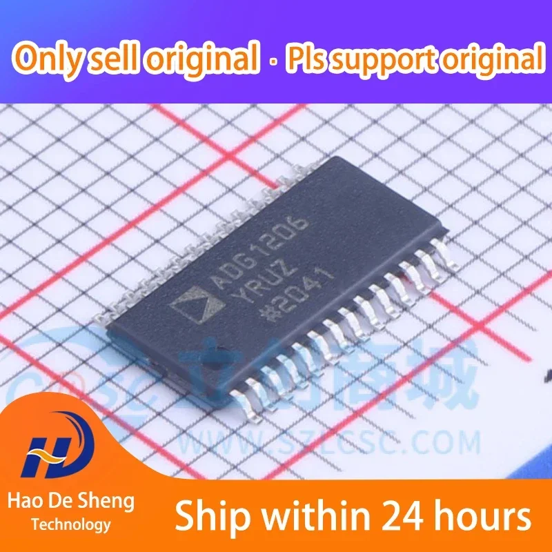 

10PCS/LOT ADG1206YRUZ ADG1206YRU TSSOP24 New Original In Stock