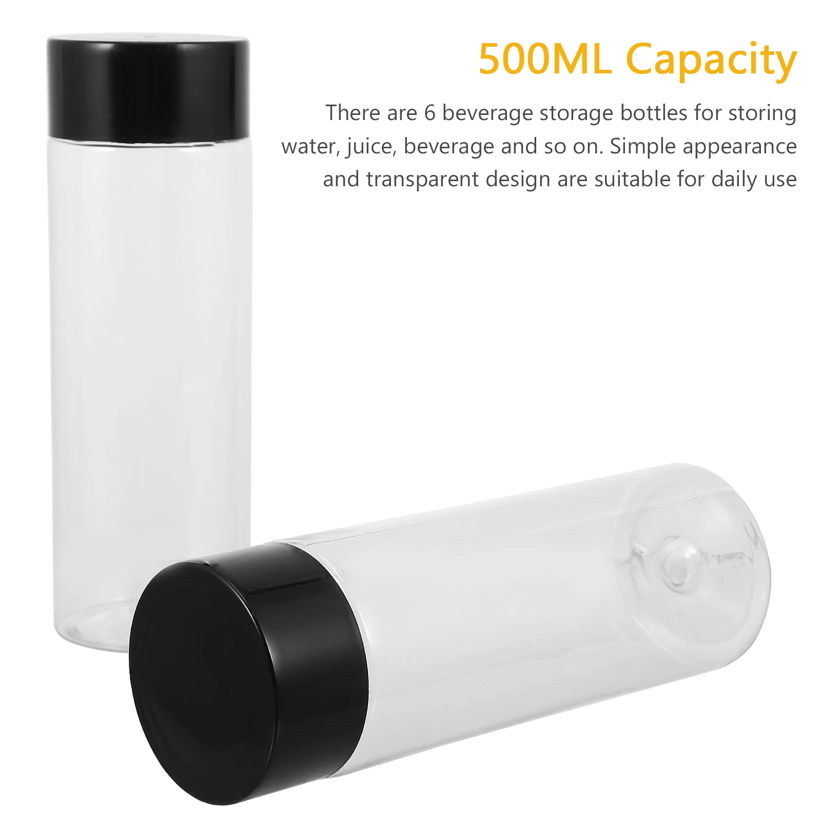 

6 Cs Milk Tea Bottle Juice Bottles with Lids Reusable Water for Juicing Mini Carton