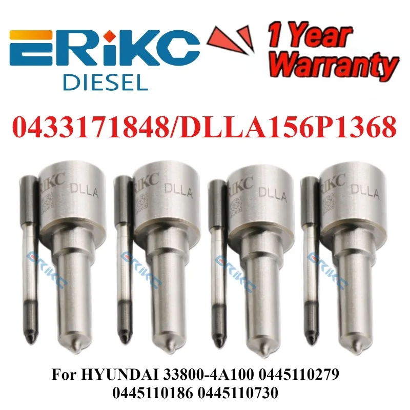 

4 шт. сопло 0433171848 DLLA156P1368 опрыскиватель авто ремонтные комплекты для HYUNDAI 33800-4A100 0445110279 0445110186 0445110730