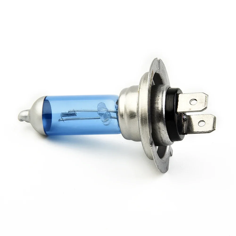 10 buah H7 bola lampu Halogen mobil Xenon Super terang putih 6000K Halogen lampu depan mobil bohlam pengganti suku cadang bohlam