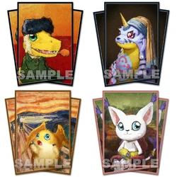 60pcs/set Digimon Adventure Oil Painting Series Card Sleeve Agumon DTCG PTCG Game Collection Card Protective Cover Gift67x92mm