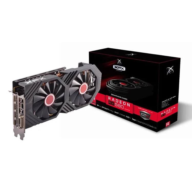 Video Card XFX Radeon RX 580 590 8GB 6600M RTX 3060M 3070M 3080M GTX 1080 1070 1660 TI GPU Graphics Card RTX 3080 3090 4090