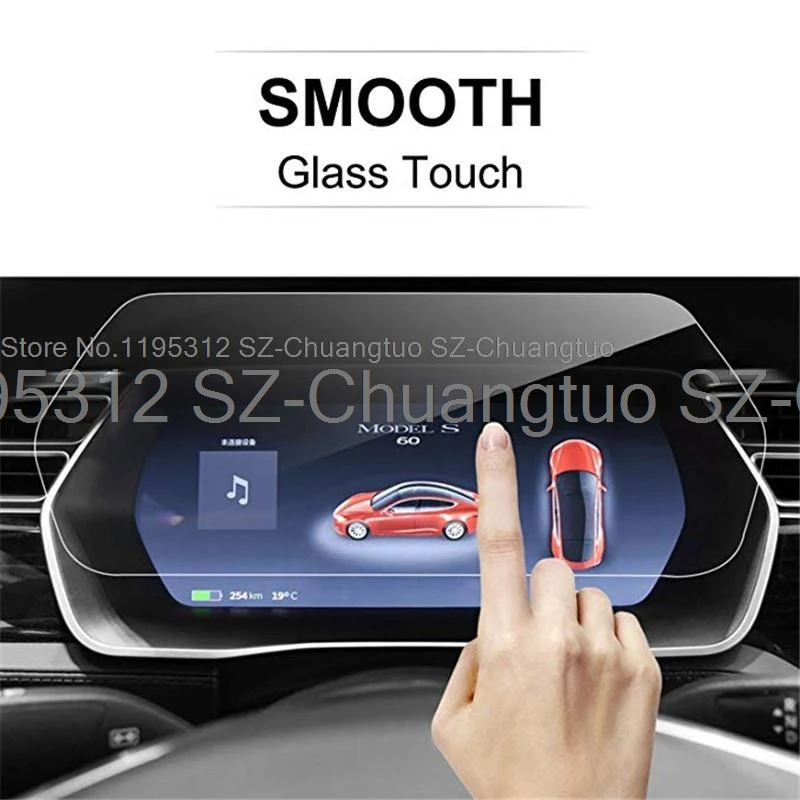 Tempered Glass Screen Protector For Tesla Mode S Model X 2017-2021  Instrument Panel Anti Scratch film accessories