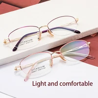 VICKY nuevo medio marco señora simplicidad moda ovalada Anti-luz azul gafas de lectura diseño clásico comodidad personalizable G6017