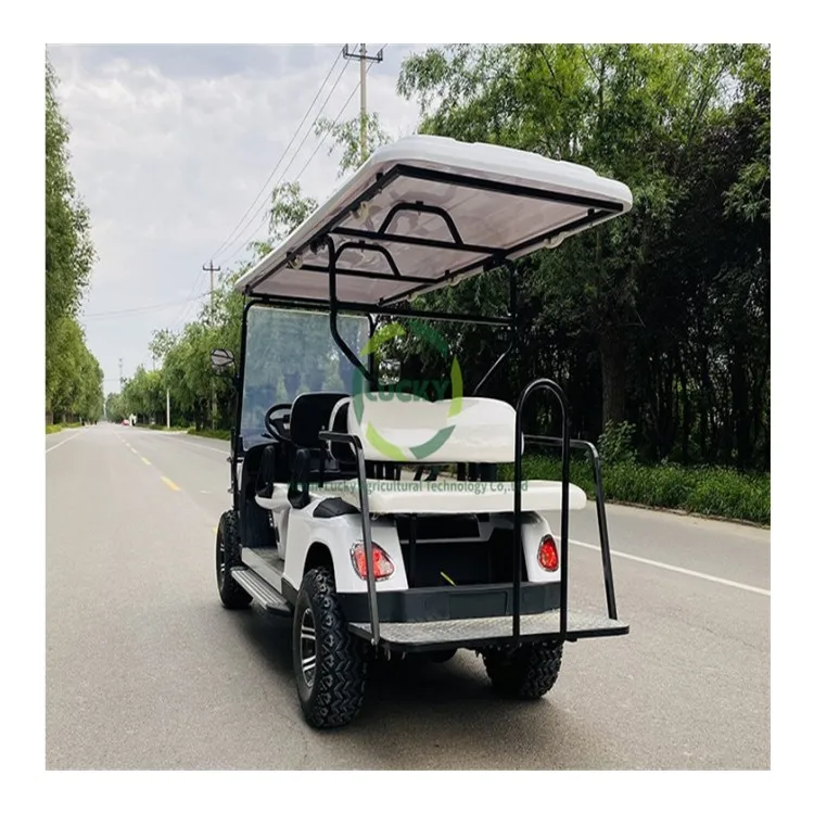 New Product Sturdy Commercial Center 48V Mini Electric Body Kit Club Car Golf Cart With Umbrella And Trailer