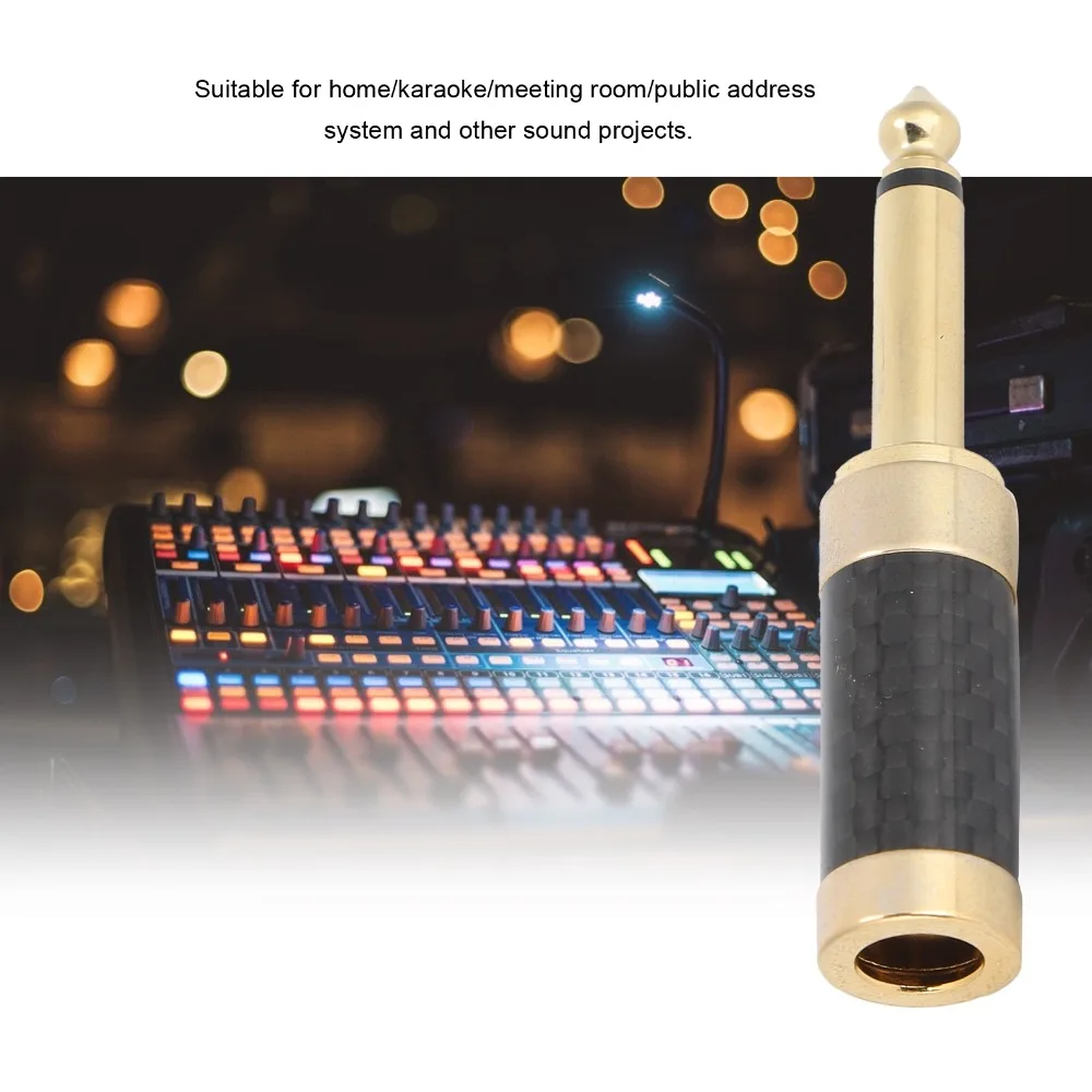Durable 6.35mm 1/4 Inch Audio Mono Connector Plug and Play Balanced Mono Plug Speaker Connector Plug Audio Cable Repair