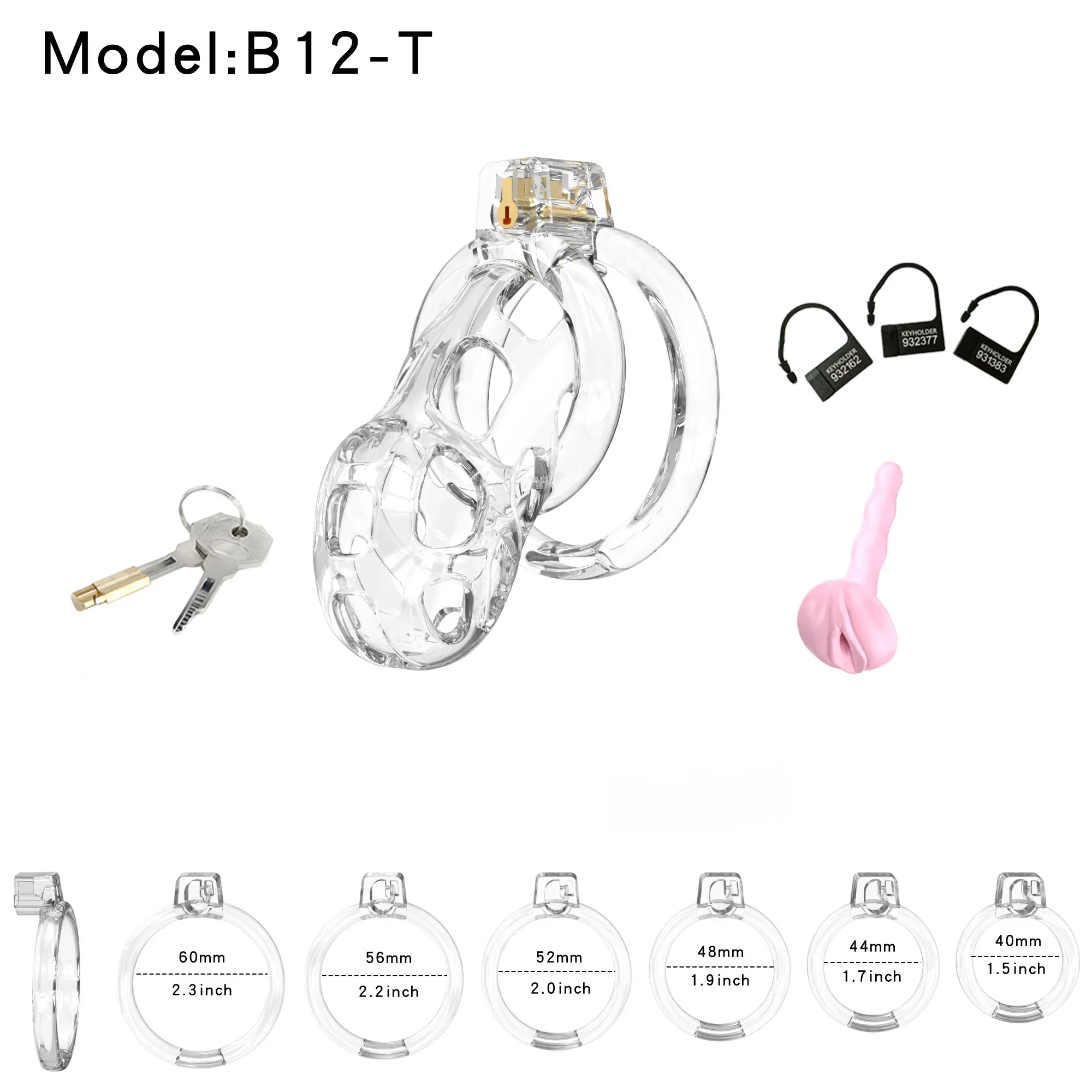 Nueva jaula de castidad Cobra súper suave, jaula para pene Bondage para abstinencia con 6 anillos de tamaño, catéter, Juguetes sexuales masculinos Gay Sissy 18