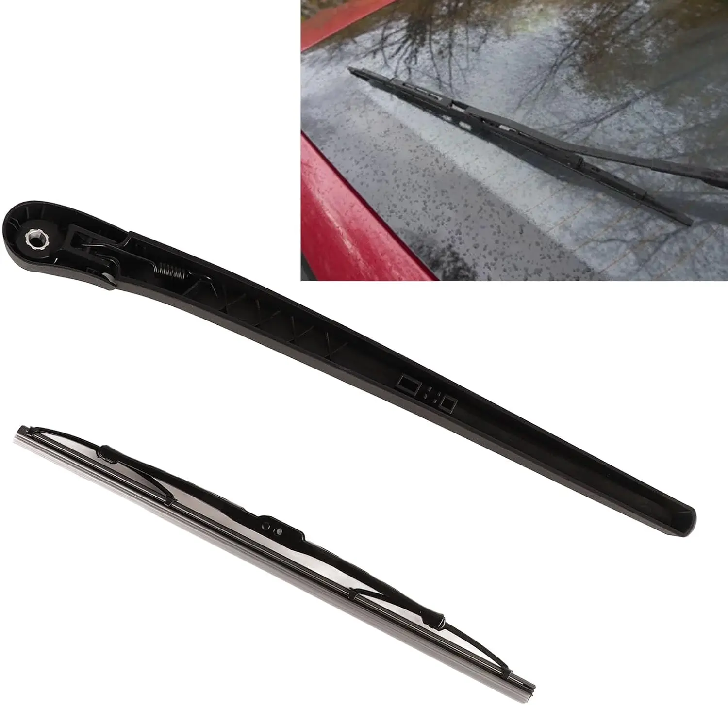 Rear Windshield Wiper Blade Arm Set Windshield Cleaning Arm 5P0955707B Car Windshield Wiper Accessories for Seat Ibiza Leon