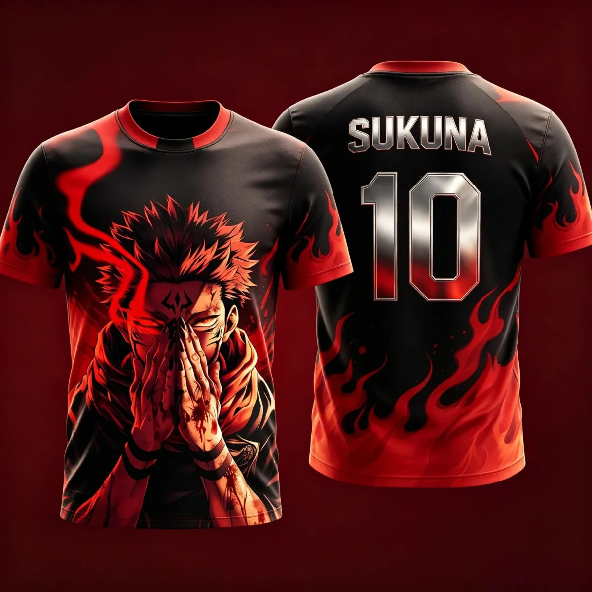 2026 Summer Jujutsu Kaisen Retro Cosplay T-shirt Men's 3D Printed Jiu Jitsu Short-sleeved Family Unisex Children's Sports Shirt
