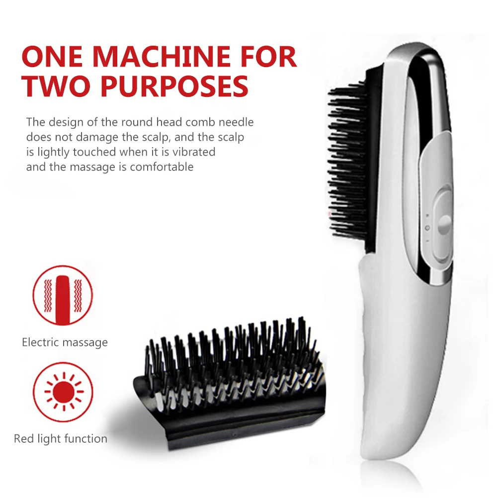 

Electric Massage Comb Ergonomic Design Scalp Massaging Practical Lightweight Compact Head Fatigue Relief Hair Brush