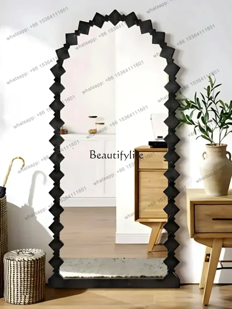 

D30Full Body Floor Home Shaped Creative Simple Dressing Mirror Clothing Store Full-Length Mirror