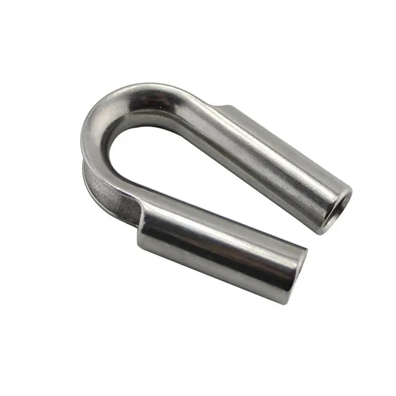 Naparstek ze stali nierdzewnej 304 6 mm, 8 mm, 10 mm, 12 mm Naparstki do lin stalowych Naparstek do lin stalowych Naparstek do lin stalowych o dużej