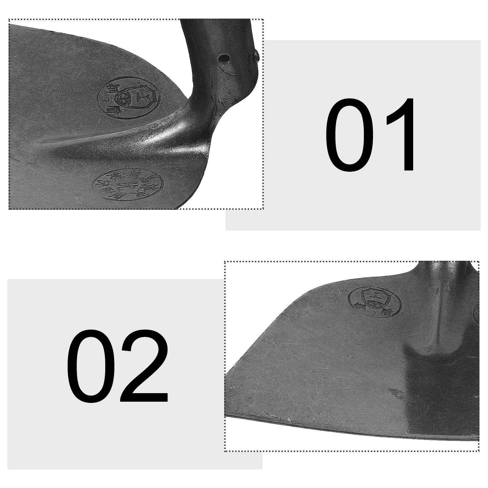 High Hardness Hoe Head Durable Manganese Steel Shovel Spade Farming Weeding Planting Tools Agriculture Equipment
