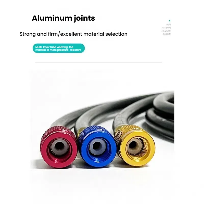r134a R410A AC Refrigerant Charging Hoses HVAC Air conditioning tool car silicone hose pipe Air Condition System Maintenance