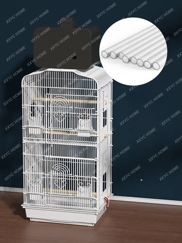 Bird Cage Parrot Cage Household Large Large Luxury Extra Large Breeding Cage Tiger Skin Xuanfeng Special Cage