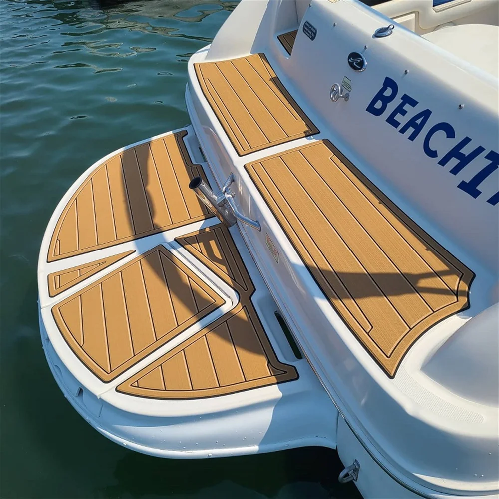

STLF 2001 Sea Ray 225 Weekender Swim Platform Pad Boat EVA Foam Teak Deck Floor Mat Seadek MarineMat Gatorstep Style Self Adhesi