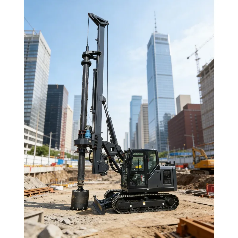 CE Approved Rotary Drilling Rig 20M Depth Crawler Mounted Hydraulic Piling Machine for Bridge Metro Infrastructure Construction