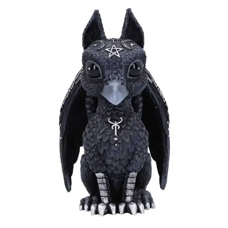 Halloween Magic Black Dragon Griffin Unicorn Mysterious Witches Statue Home Decor Figurine Christmas Desk Ornaments - Image 5