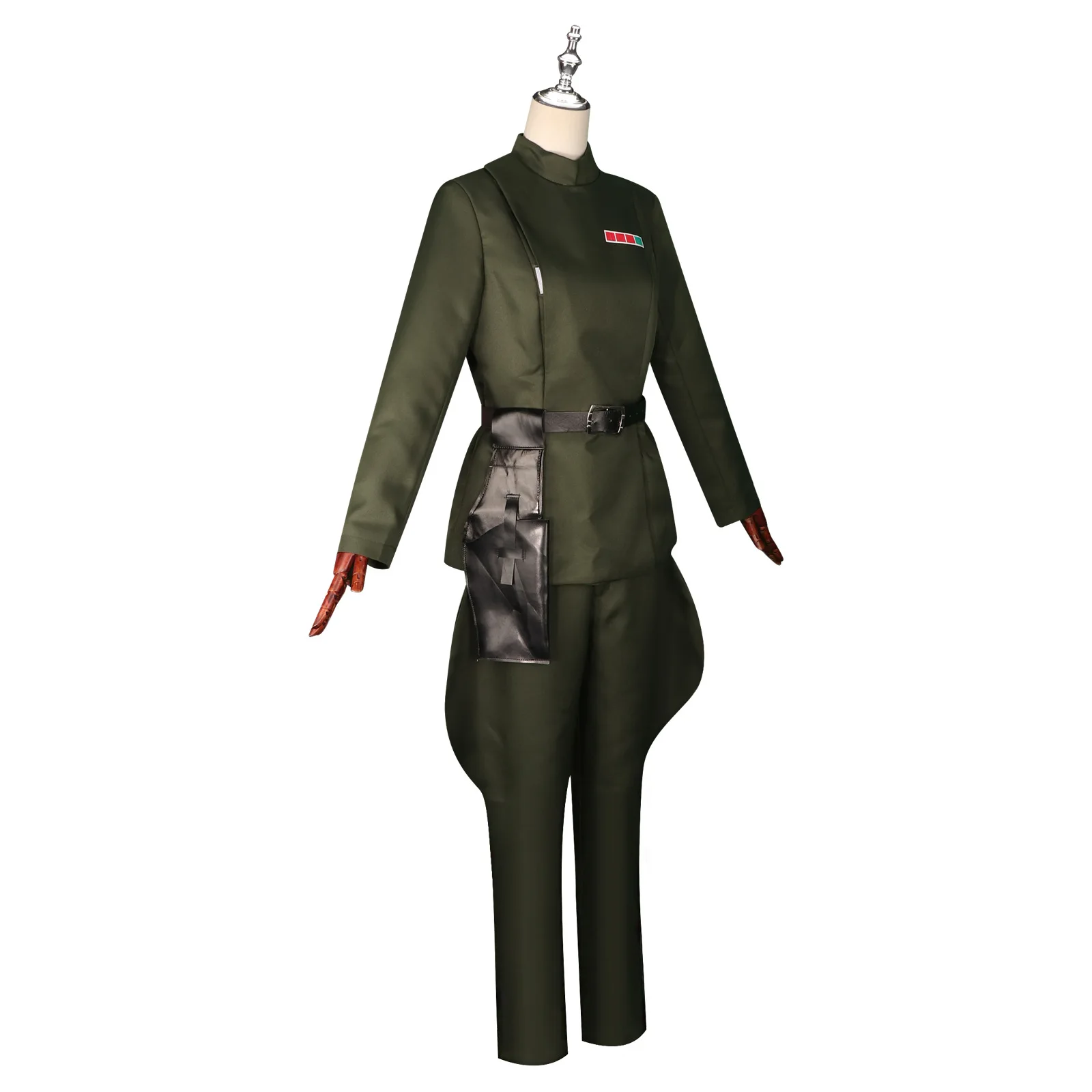 

Imperial Officer Cosplay Top Pants Hat Belt Gloves Costume Adult Woman Roleplay Fantasia Outfits Halloween Suit