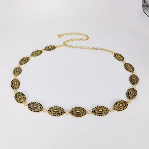 النمط العرقي الخصر سلسلة اكسسوارات البوهيمي متعدد الاستخدامات حزام اللباس النساء الراقية اللباس مع الخصر المعدني الرجعية أفضل 8 حقائب يد Baoluolan مبيعا بالجملة - No4