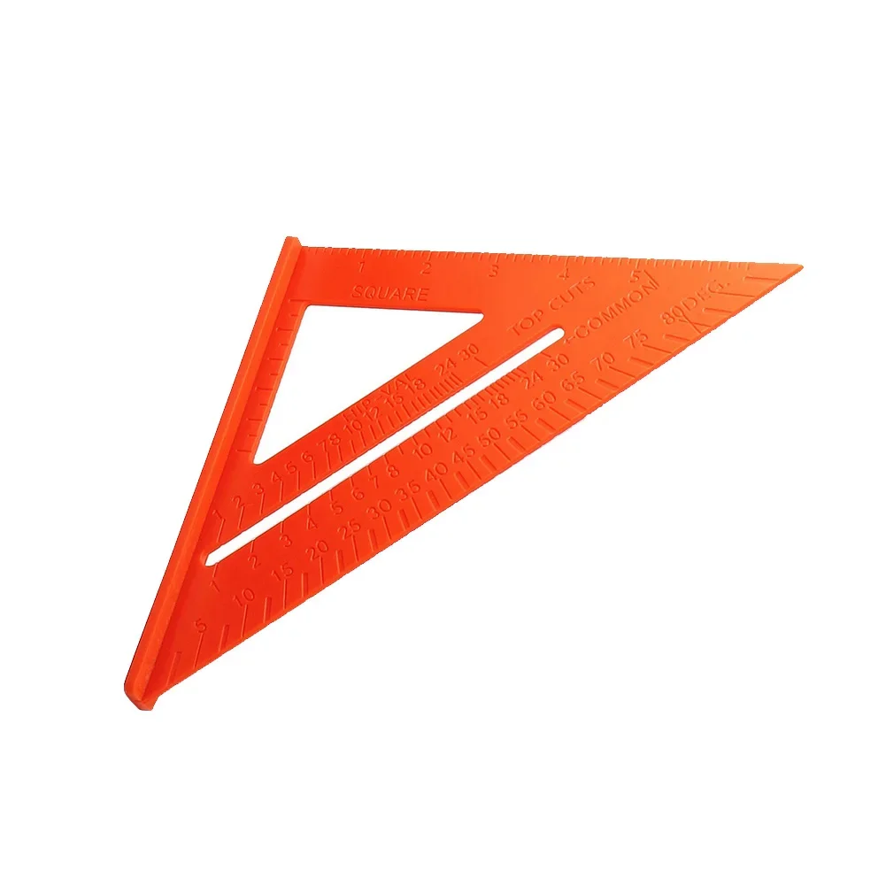 1Pc Triangular Ruler Plastic Carpentry Gauges 182*186*260mm 7inch For Woodworking Construction Measuring Tools Marking Angles