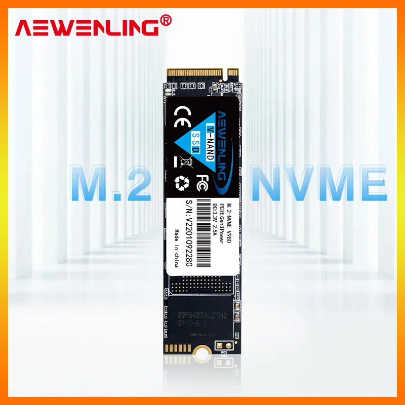 

AEWENLING M.2 1TB SSD M2 256gb PCIe NVME 128GB 512gb Solid State Disk 2280 Internal Hard Drive HDD for Laptop Desktop MSI Asro