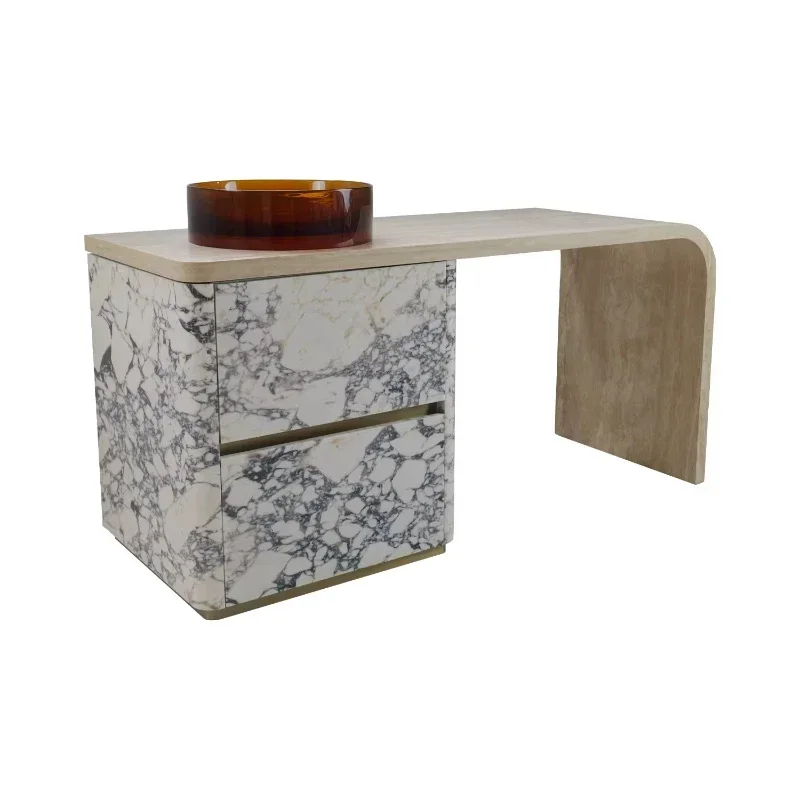 Modern luxury hotel bathroom vanity, exquisite bathroom high-end design