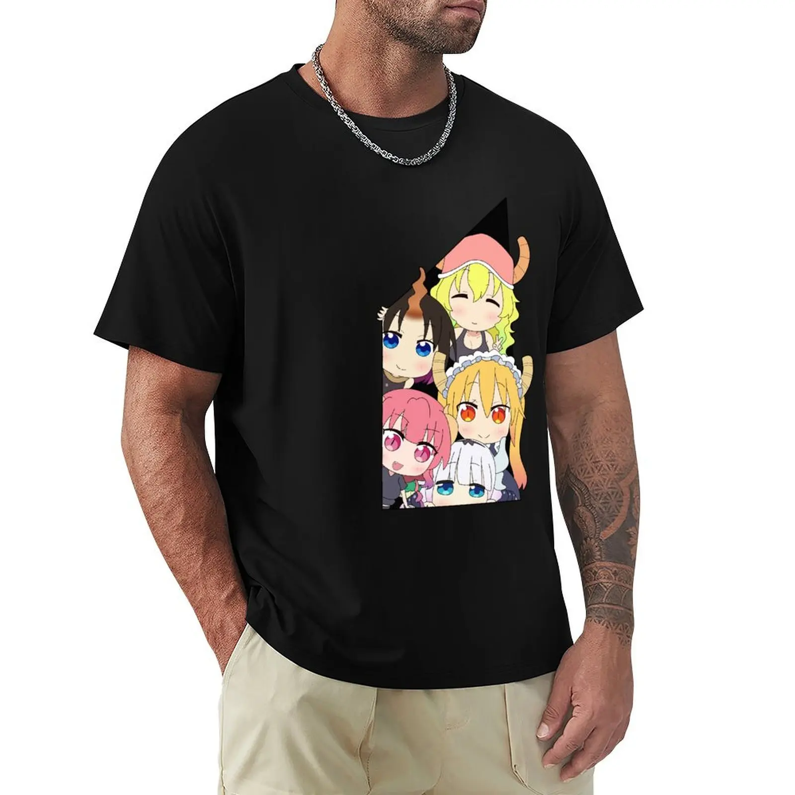Maid Dragons Peek Chibi T-Shirt Anti-Perspiration Workout Top