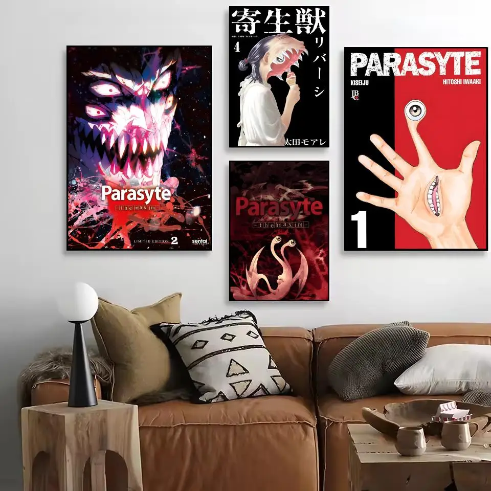 Anime Parasyte The M-Maxim Poster HD Self-Adhesive Wall Stickers Mural Painting｜Decals for Bedroom & Living Room｜Home Decor Gift