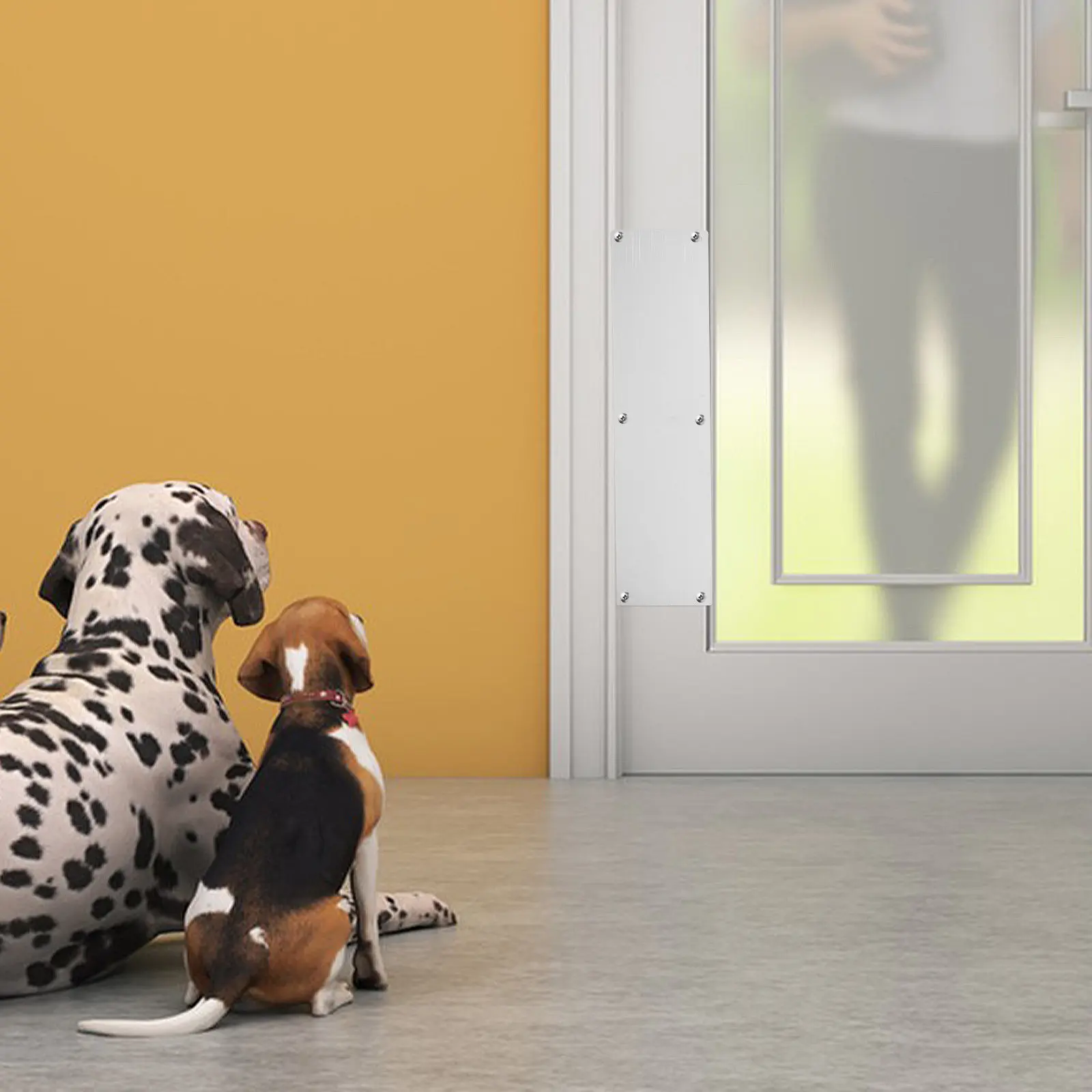 

1 комплект защитных накладок на дверь из нержавеющей стали: элегантный современный дизайн, защита от царапин для наружных и внутренних дверей