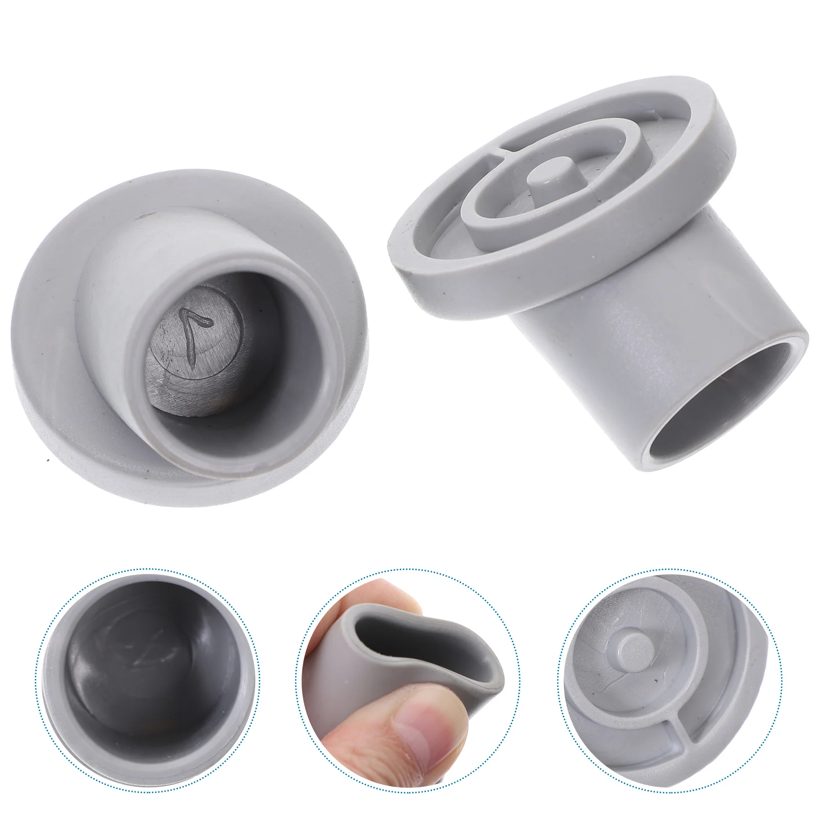 

20pcs Rubber Feet Furniture Stoppers Gray Anti Sliding Chair Leg Caps Floor Protectors Office Mat Carpet Glides