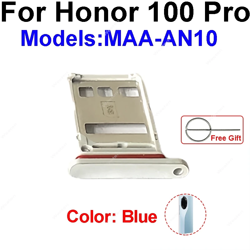 Sim Card Tray Holder Socket For Huawei Honor 100 200 Pro Sim Card Slot Adapter Slot Connector Holder Replacement Repair Parts