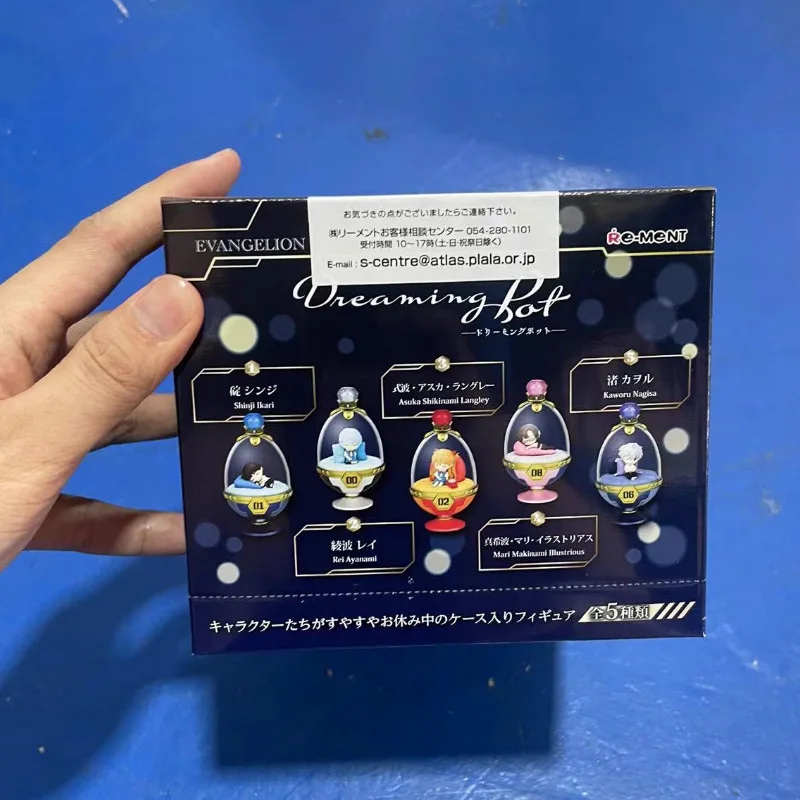 Boxed 5pcs/set New Anime NEON GENESIS EVANGELION EVA Ayanami Rei Asuka Kawaii Sleepball Miniature Model Toys Ornaments Gifts