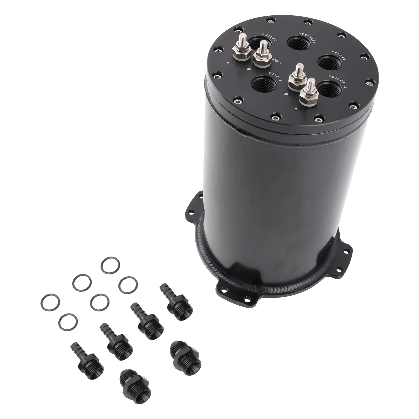Performance Car Accessories 195mm Length Fuel Surge Tank 2.8L Twin Pump Dual In Tank Fits For Walbro F90000262 GSS340