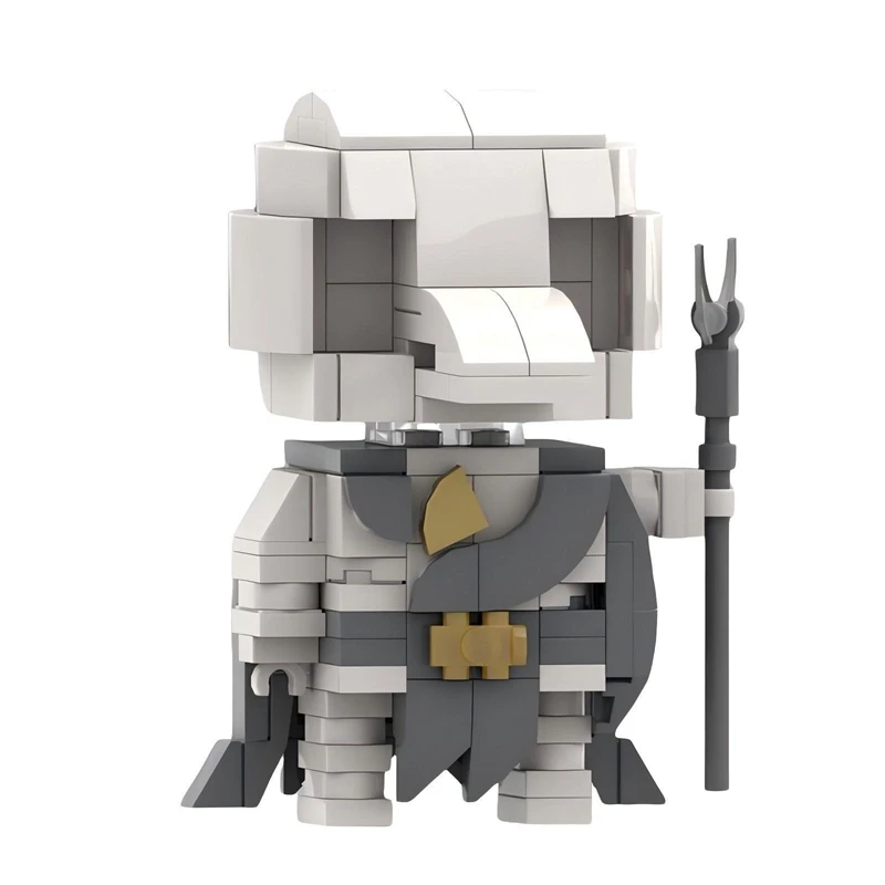 

Конструктор Moive Series Moon Warrior: Модель-головоломка с квадратной головой персонажей из фильма, игрушка-подарок для детей