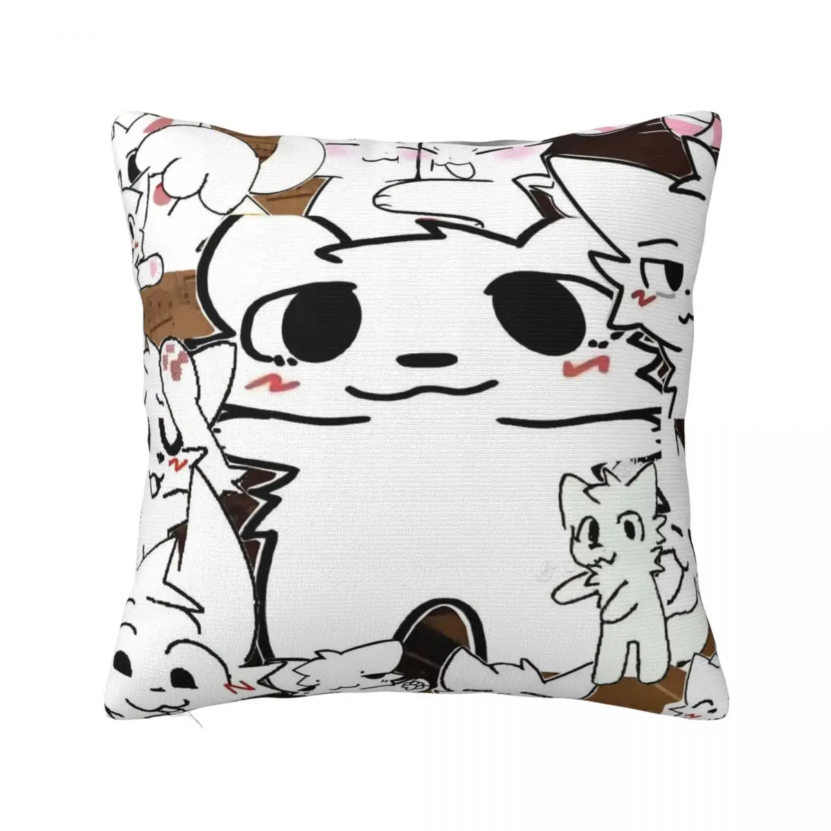 

Boykisser Silly Cat Pillowcase Polyester Cushion Cover Decorations Furry Throw Pillow Case Cover Home Drop Shipping 45*45cm