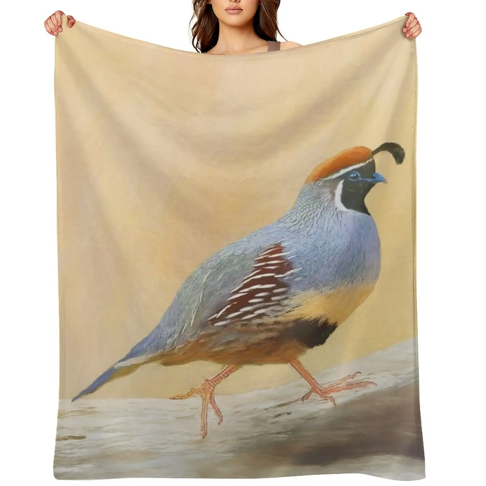 

Gambrel's Quail Throw Blanket Bed linens Luxury St bed plaid Thermals For Travel Blankets