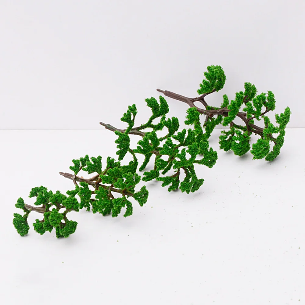 DIY 10PCS Simulation Tree Scale Model Ornaments Building Sand Table Micro Landscape Pine Models Materials Craft Decor