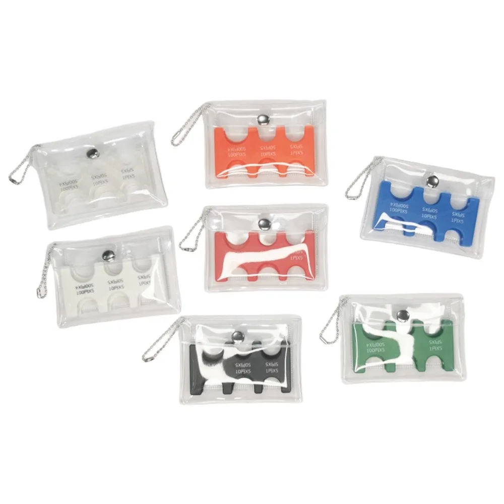 

Clear PVC Plastic Bag Japanese Coin Holder Coin Pocket Case Mountaineering Keychain Coin Dispenser Purse Wallet Holder