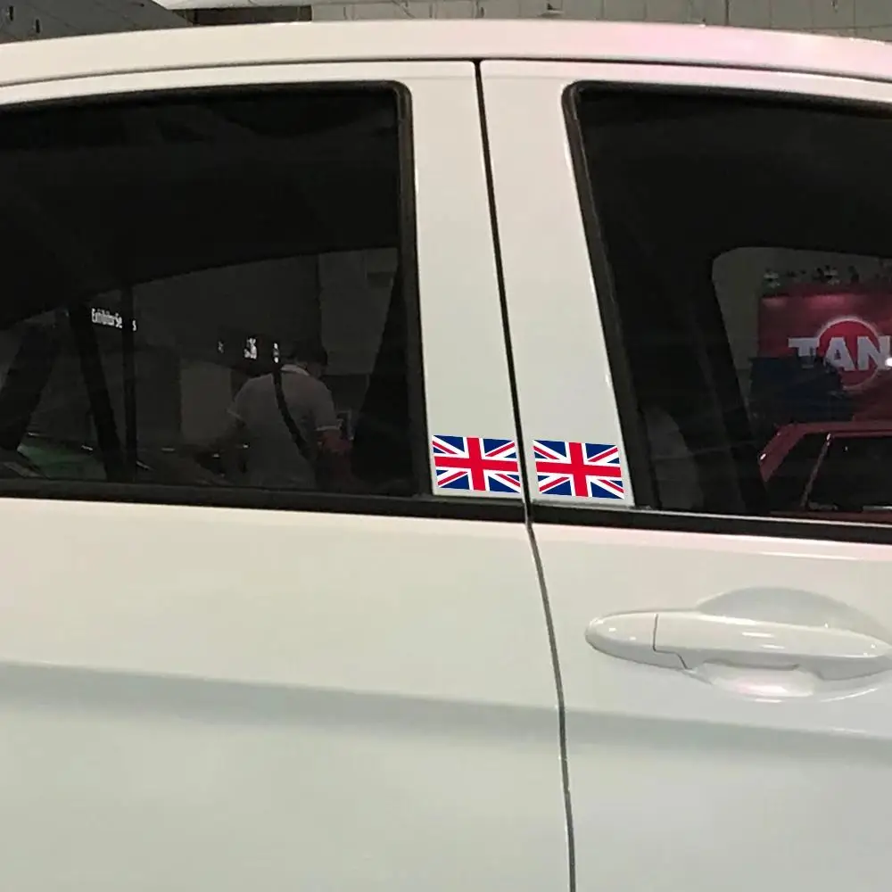 

UK Flag Vinyl Sticker Set, Waterproof Decor Decal for Car Window Bumper Laptop