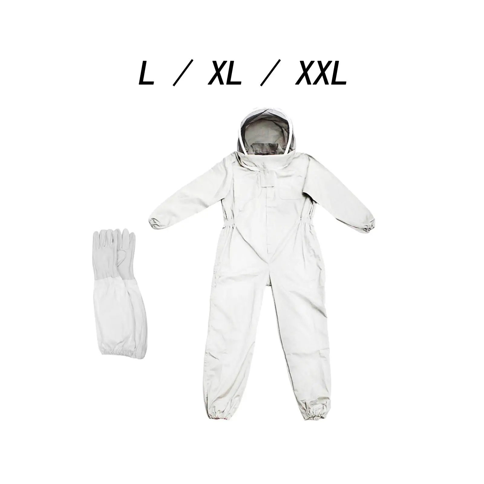 Bee Protection Suit with Protective Hat Beekeeping Supplies Beekeeper Costume Beekeeping Jacket Beekeeping Clothes with Gloves