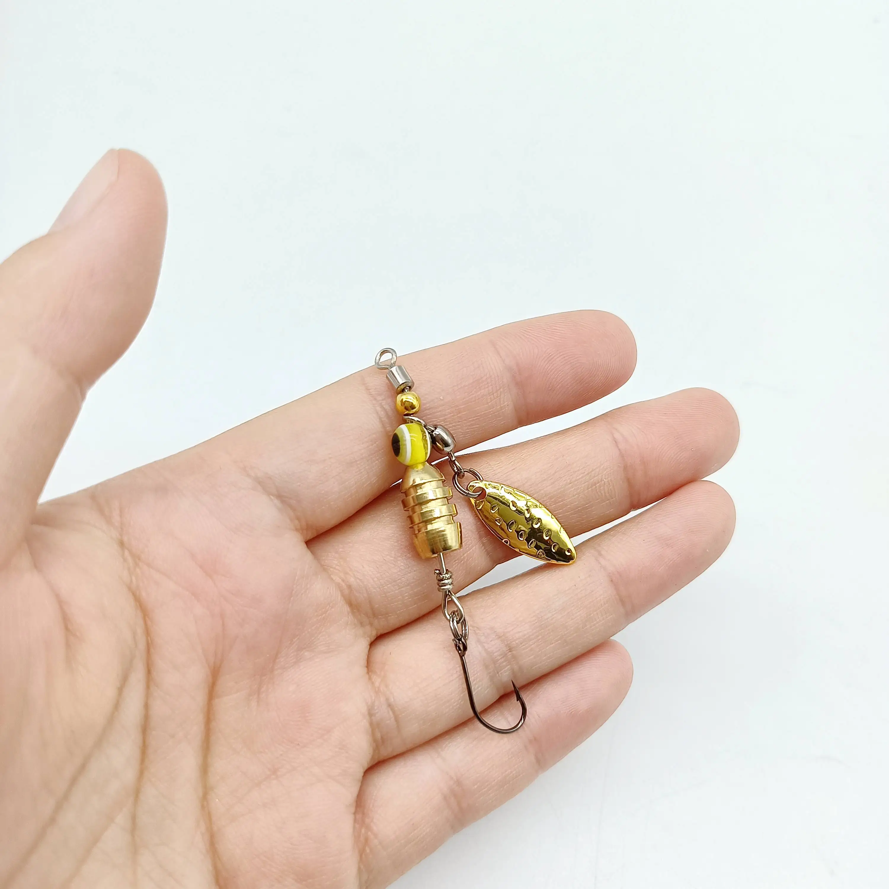 DUODUOYU 1PCS Spinner Löffel Metall Angeln Locken 3,5g/5g Pailletten Löffel Köder für Bass Forelle Barsch hecht Rotierenden Angelgerät – Detail 8