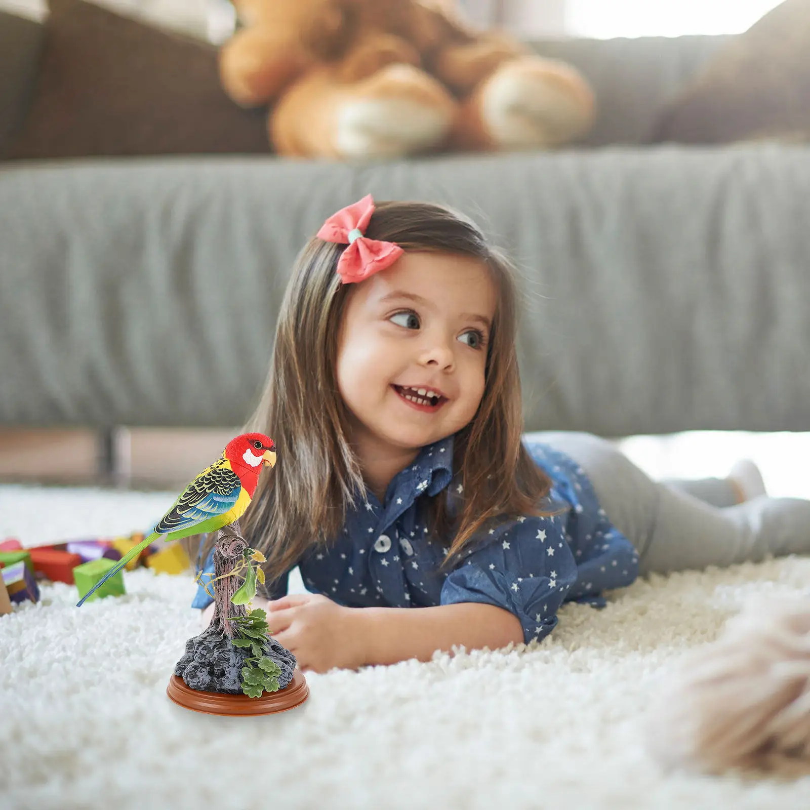 

Набор из 1 шт. Креативная электрическая игрушка-попугай с функцией записи, очаровательной формы, интересного дизайна, для раннего развития детей, подарок