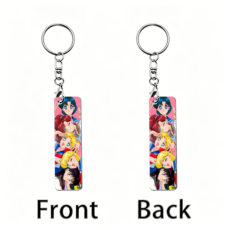 Sailor Moon Acrylic Keychain Backpack Anime Figures Two-dimensional Peripheral Keyring Pendant Decorative Ornament Keychains - view 5