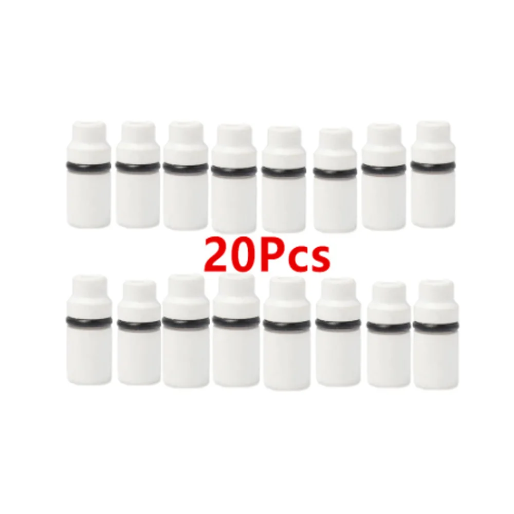 20pcs Sandblaster Ceramic Nozzles Replace Pressure Sand and Wet Blasting Gun Bosch Aquatak/Black Decker/Nilfisk/Karcher Adapter